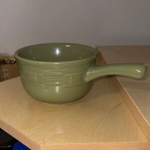 Longaberger woven traditions soup or chili bowl with handle